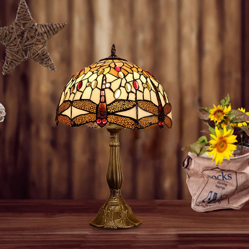 art deco table lamps with geometric shapes for a retro touchart deco table lamps with geometric shapes for a retro touchMediterranean Bronze Dragonfly Nightstand Lamp with Hand Cut Glass - 1-Bulb Domed Design