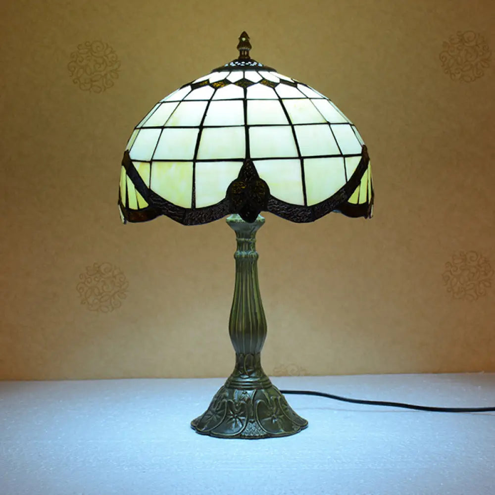 coastal style table lamps with nautical elements for beach housescoastal style table lamps with nautical elements for beach housesTiffany Bronze Stained Glass Grid Night Lamp - Handmade Table Light for Bedroom