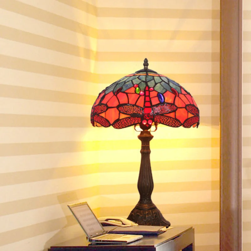 asian inspired table lamps with bamboo accents for a zen atmosphereasian inspired table lamps with bamboo accents for a zen atmosphereDragonfly Patterned Tiffany Stained Glass Nightstand Light in Bronze