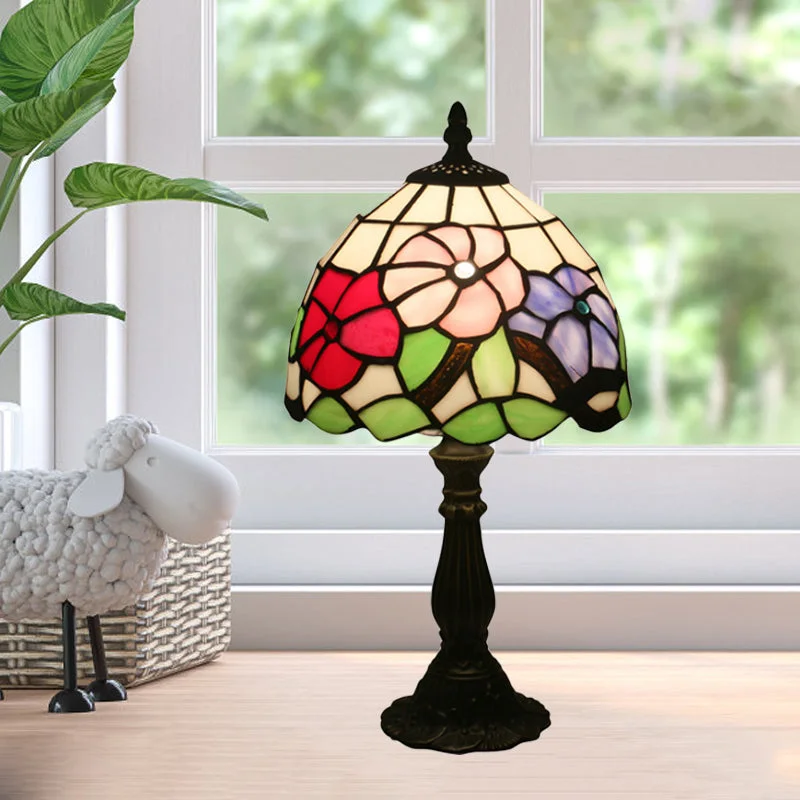 asian inspired table lamps with bamboo accents for a zen atmosphereasian inspired table lamps with bamboo accents for a zen atmosphereTiffany Bronze Petal Patterned Nightstand Light with Stained Glass Shade