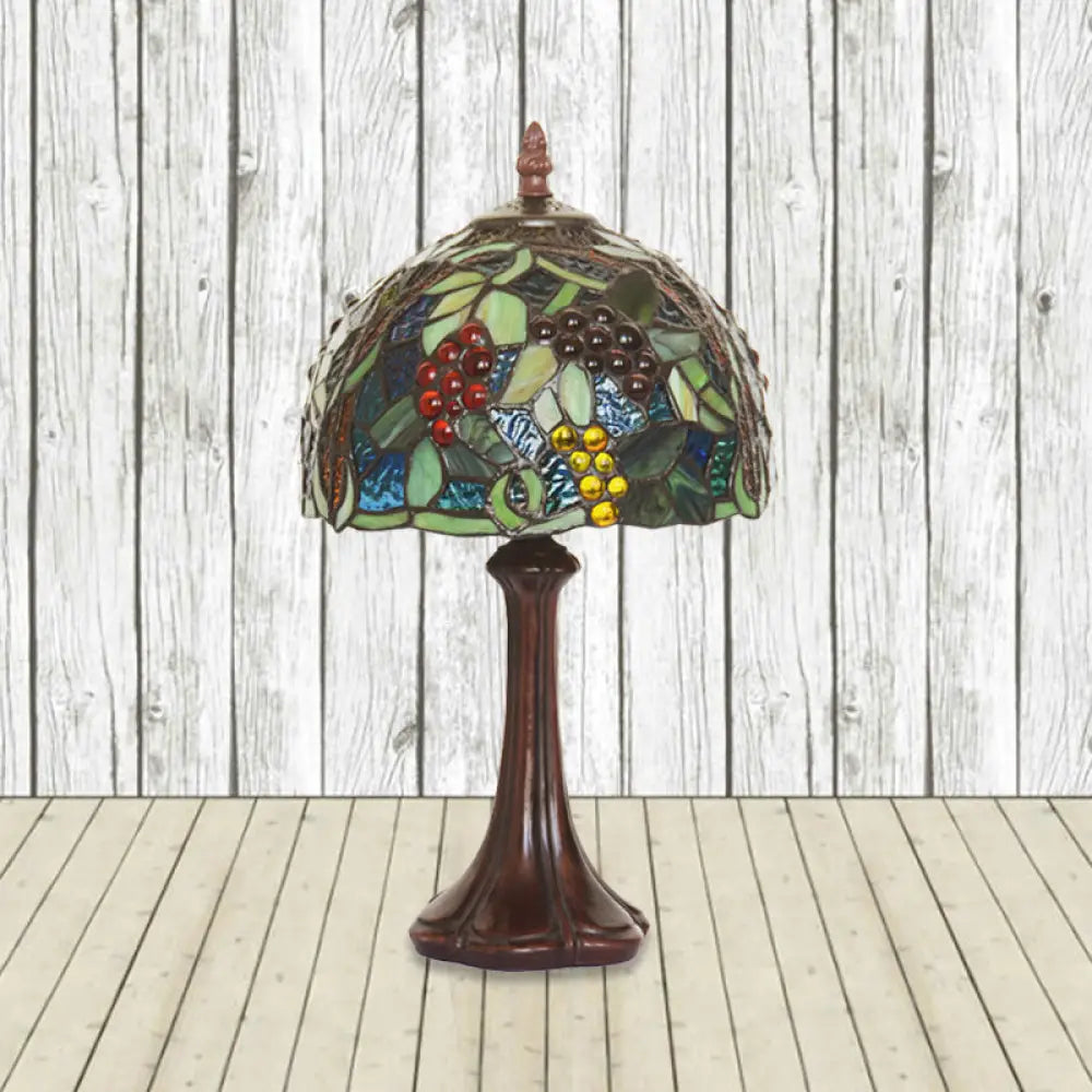 marble table lamps with a luxurious veined pattern for high end decormarble table lamps with a luxurious veined pattern for high end decor1-Light Tiffany Coffee Bedside Lamp with Stained Glass Dome Shade and Grapes Pattern, Night Light