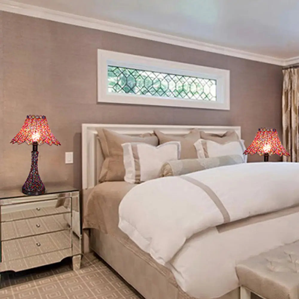 asian inspired table lamps with bamboo accents for a zen atmosphereasian inspired table lamps with bamboo accents for a zen atmosphere11" - 11.5" Dome/Bell Metal Table Light Antique with 1 Bulb - Purple Nightstand Lighting for Living Room