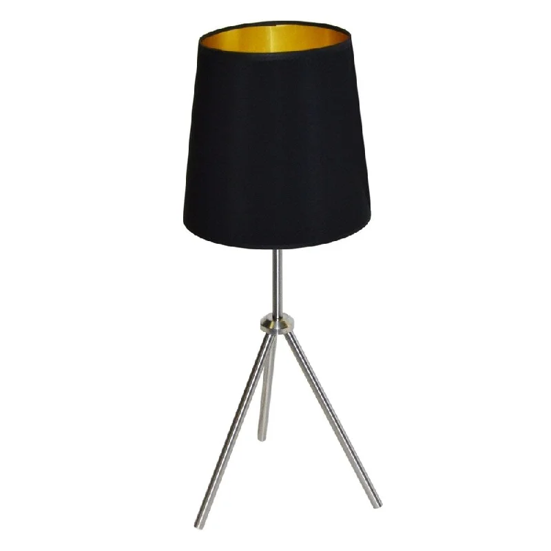 glass table lamps with a frosted surface for soft light diffusionglass table lamps with a frosted surface for soft light diffusion1LT 3 Leg Drum Table Fixture w/BK-GLD Shd