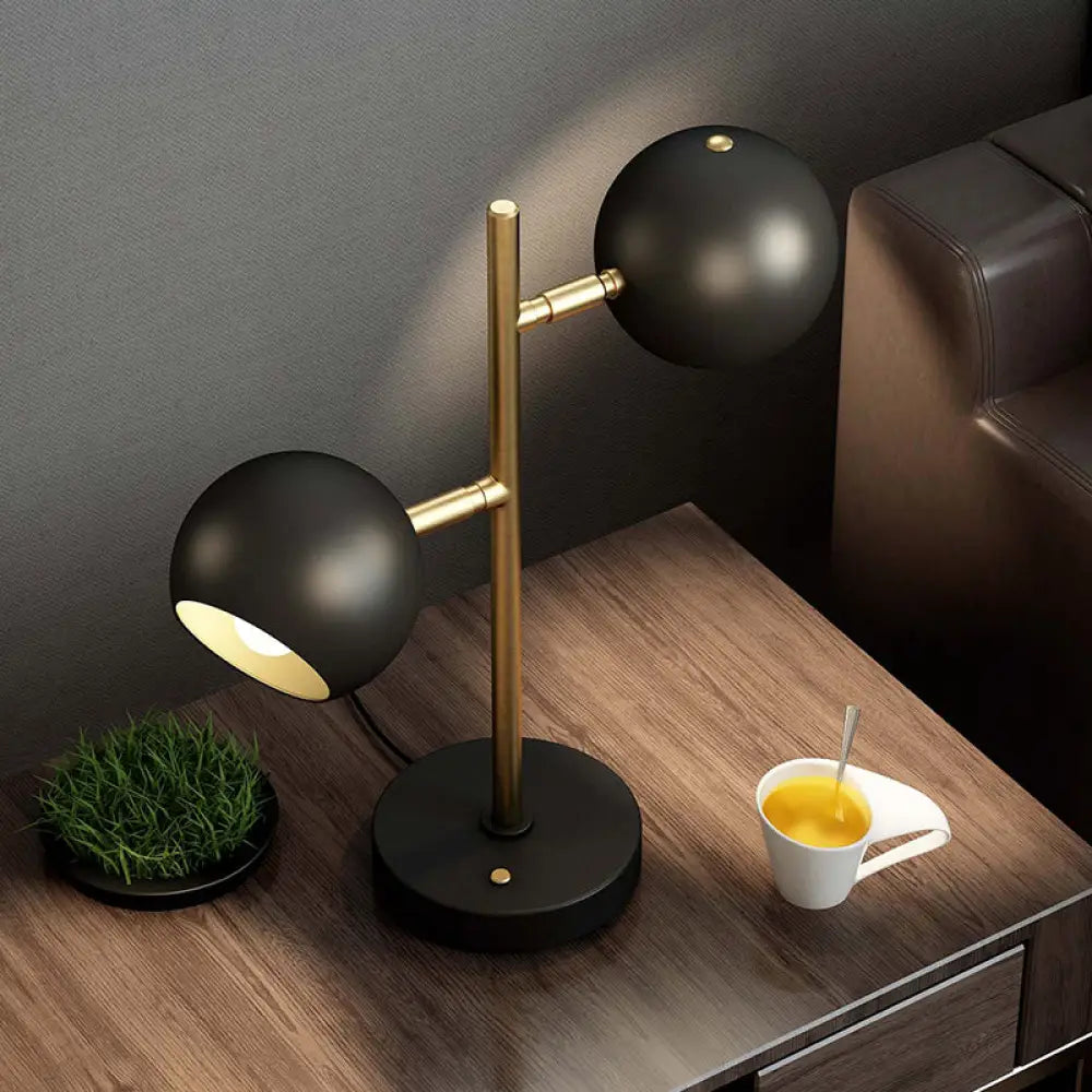 crystal table lamps with dazzling prisms for a glamorous effectcrystal table lamps with dazzling prisms for a glamorous effectModern Black Table Lamp with Domed Metal Shade - 2 Lights for Bedside Nightstand