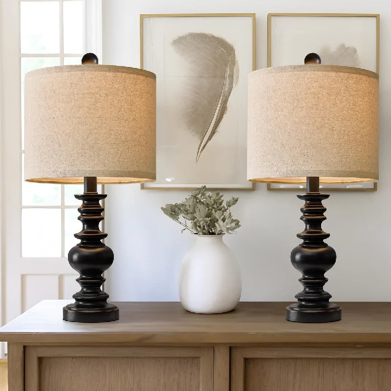 victorian style table lamps with ornate details for traditional homesvictorian style table lamps with ornate details for traditional homes20" Table Lamp Set of 2 for Bedroom Living Room Vintage Rustic Traditional Nightstand Bedside Lamps