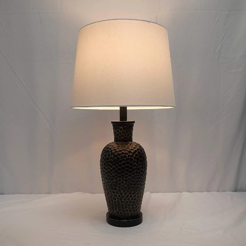 mid century modern table lamps with iconic designs for a stylish studymid century modern table lamps with iconic designs for a stylish study26" Rustic Black Hammered Vase Table Lamp