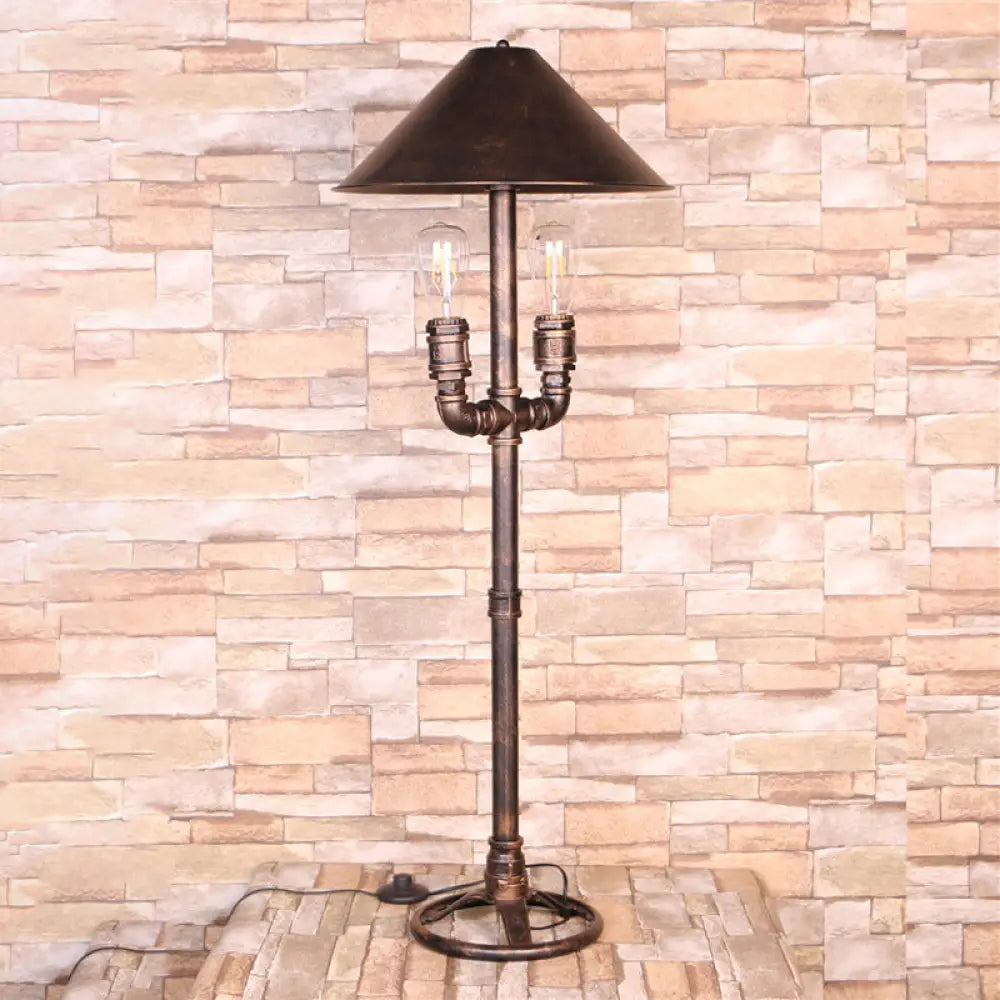 marble table lamps with a luxurious veined pattern for high end decormarble table lamps with a luxurious veined pattern for high end decorIndustrial Style Antique Bronze Metal Table Lamp with Exposed Bulb - 2 Lights, Indoor Desk Lighting