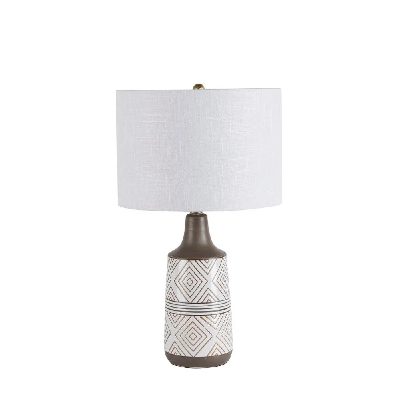 bohemian table lamps with colorful patterns for eclectic bedroomsbohemian table lamps with colorful patterns for eclectic bedroomsAzure Diamond Etched Ceramic Table Lamp