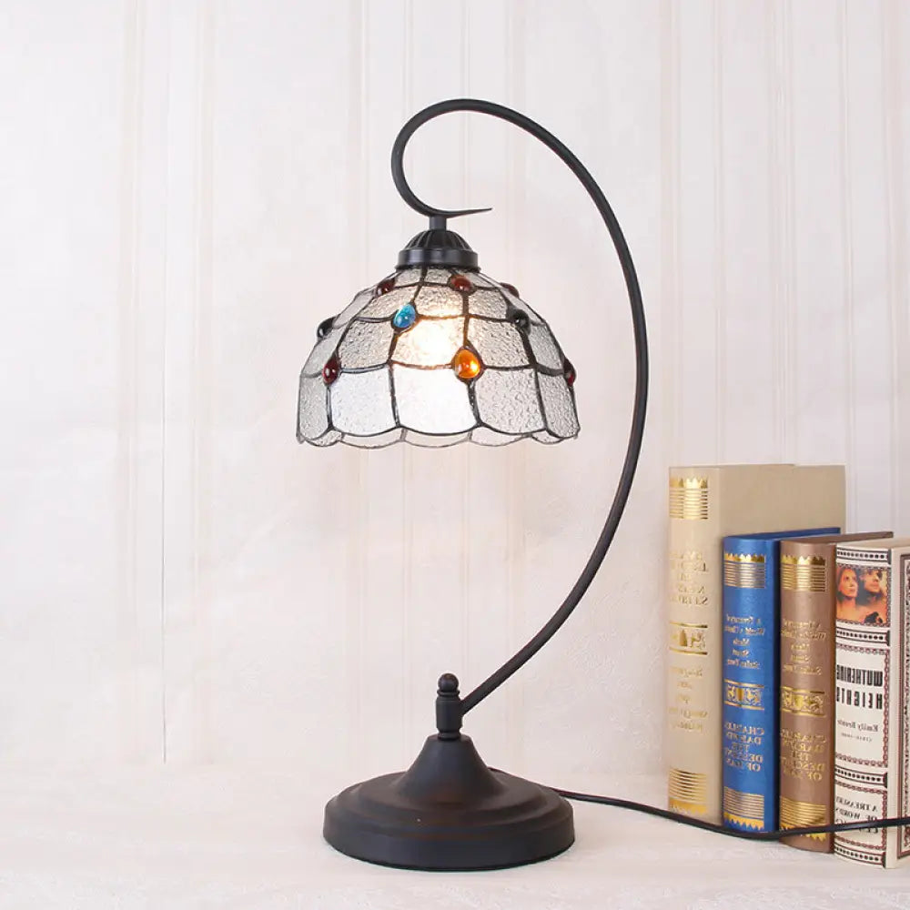marble table lamps with a luxurious veined pattern for high end decormarble table lamps with a luxurious veined pattern for high end decorBeige/White and Silver Glass Night Lamp with Victorian Style Curvy Arm - Elegant Black Lattice Bowl Design