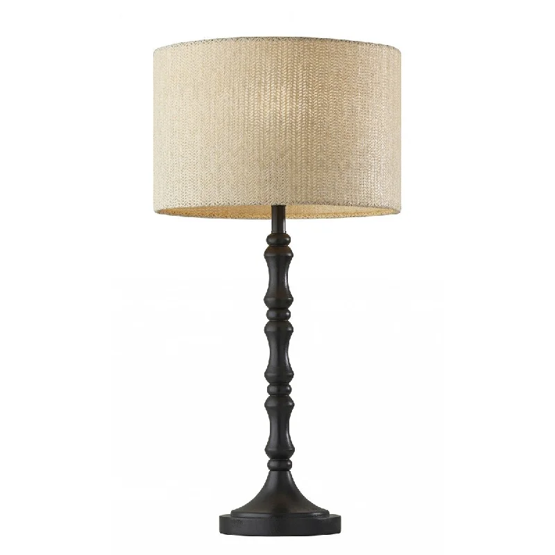 mid century modern table lamps with iconic designs for a stylish studymid century modern table lamps with iconic designs for a stylish studyBlack Natural Boho Turned Base Table Lamp - 13" W x 13" D x 26" H