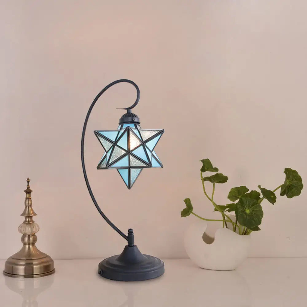 wooden table lamps with natural grain for a warm and organic feelwooden table lamps with natural grain for a warm and organic feelBaroque Black Pentagram Nightstand Lamp - 1 Head, Glass Night Table Light for Bedside in Pink/Yellow/Blue