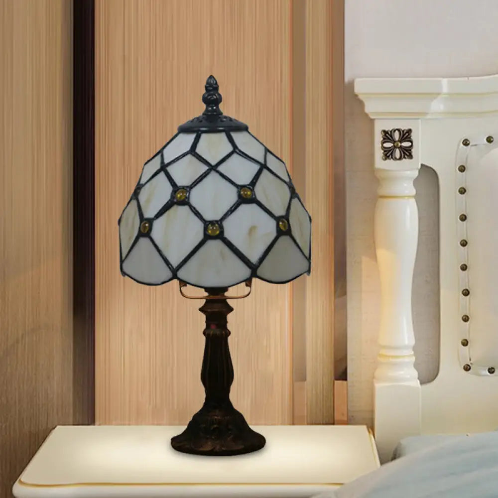 crystal table lamps with dazzling prisms for a glamorous effectcrystal table lamps with dazzling prisms for a glamorous effectTiffany Style Glass Nightstand Lamp - Bowl Shape, 1 Light - Beige/Red-Green-Pink - Bedroom Table Light