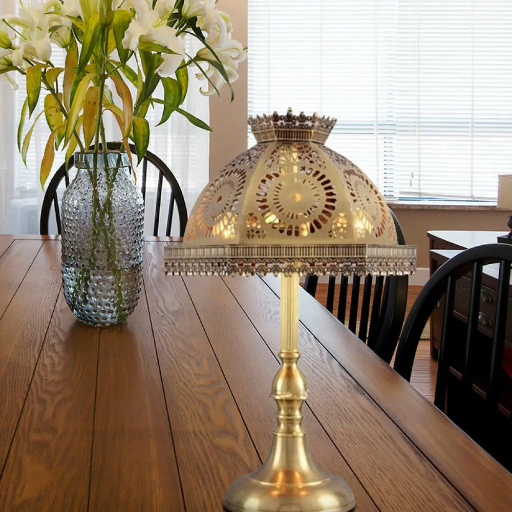 art deco table lamps with geometric shapes for a retro touchart deco table lamps with geometric shapes for a retro touchArt Deco Brass Dome Table Lamp - Metallic, 1 Head Nightstand Lamp with Hollowed Out Design for Living Room