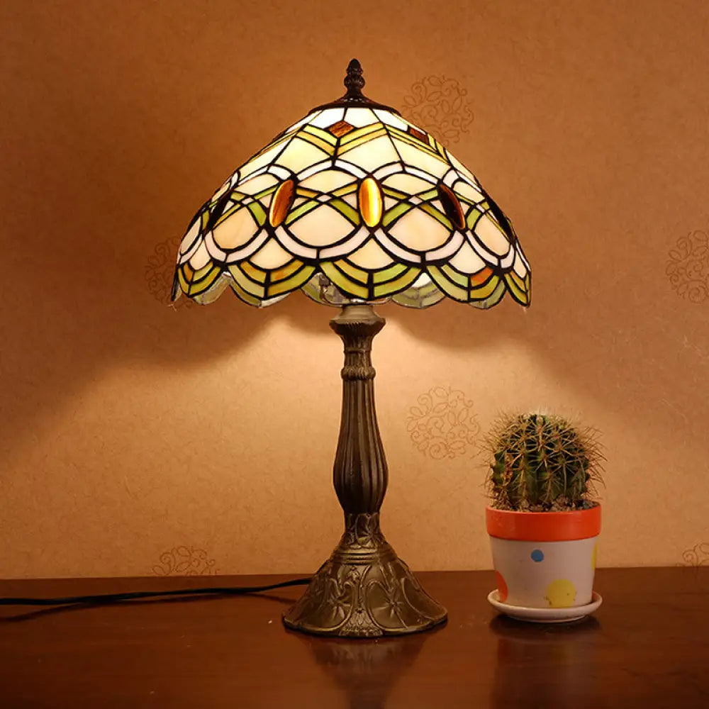 metal table lamps with a matte black finish for a sleek appearancemetal table lamps with a matte black finish for a sleek appearanceTiffany Stained Glass Night Light with Bronze Finish and Interlocking Circle Pattern