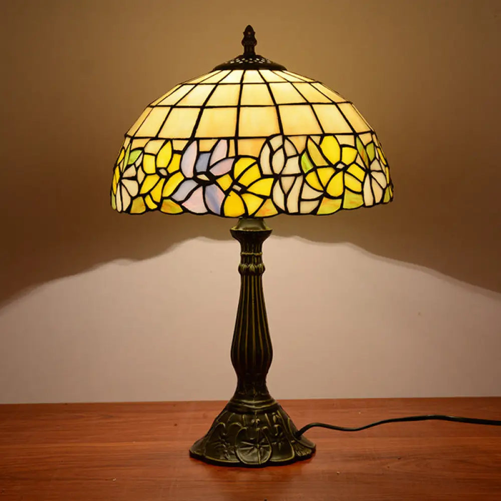 mid century modern table lamps with iconic designs for a stylish studymid century modern table lamps with iconic designs for a stylish studyTiffany Cut Glass Night Lamp with Gridded Bronze Shade - Flower-Border Design