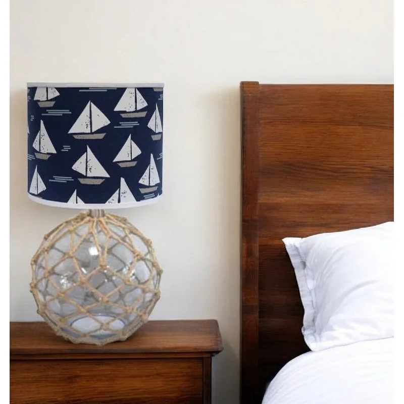 bohemian table lamps with colorful patterns for eclectic bedroomsbohemian table lamps with colorful patterns for eclectic bedroomsCape Netted Glass Nautical Sailboat Accent Lamp - 12" W x 12" D x 20" H
