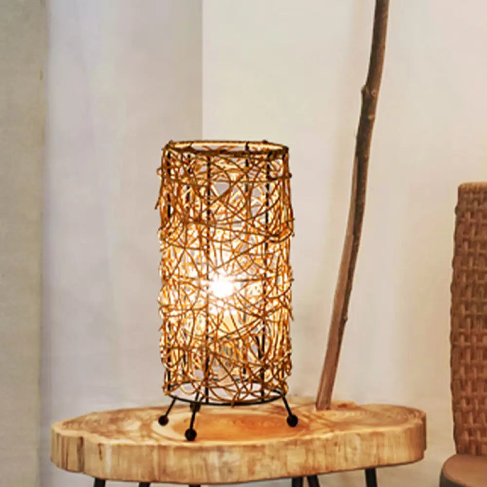 industrial style table lamps with exposed bulbs for loft apartmentsindustrial style table lamps with exposed bulbs for loft apartmentsChinese Bamboo Cylindrical Desk Light: 1 Bulb Task Lighting for Living Room in White/Coffee