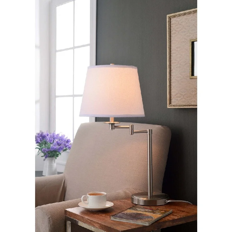 mid century modern table lamps with iconic designs for a stylish studymid century modern table lamps with iconic designs for a stylish studyCopper Grove Hersey Brushed Steel Accent Lamp