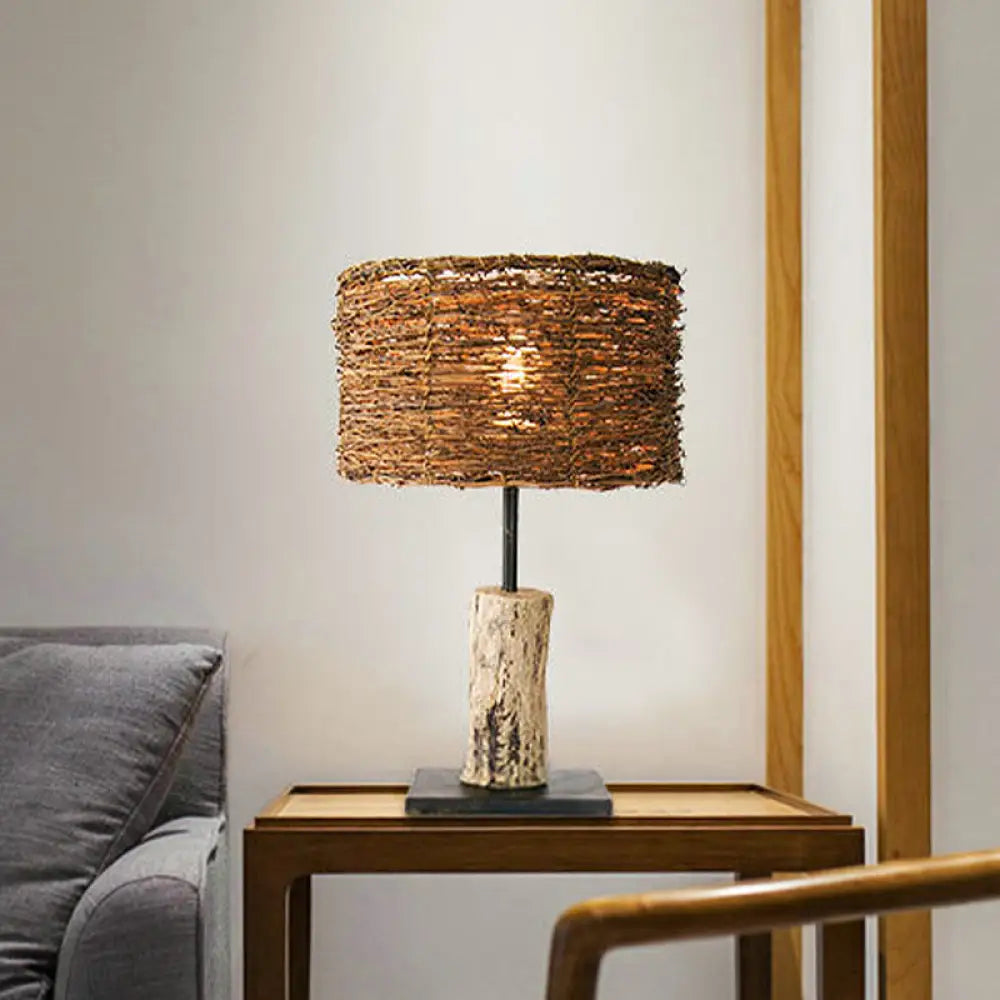 mid century modern table lamps with iconic designs for a stylish studymid century modern table lamps with iconic designs for a stylish studyAsian Bamboo Cylinder Desk Lamp - Brown, 1 Head Task Lighting for Living Room