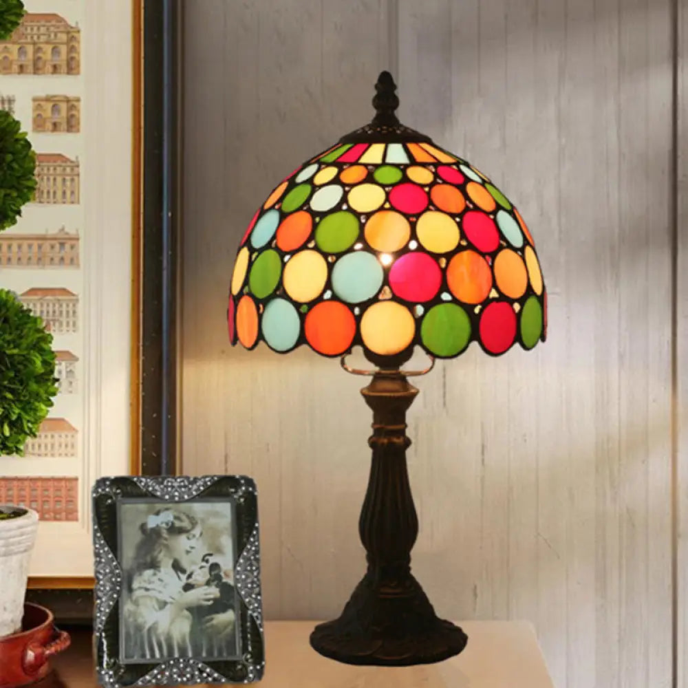 gothic style table lamps with dark finishes for a mysterious lookgothic style table lamps with dark finishes for a mysterious lookDome Tiffany Style Table Lamp: Cut Glass Dotted Pattern, Dark Coffee Finish