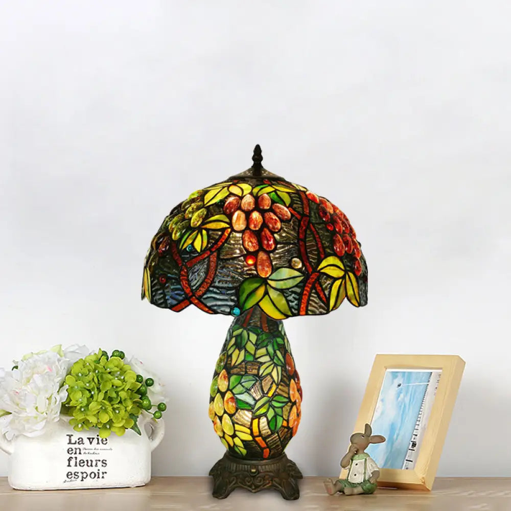 crystal table lamps with dazzling prisms for a glamorous effectcrystal table lamps with dazzling prisms for a glamorous effectBaroque Hand Cut Glass Table Lamp with 1 Light Dome Shape, Bronze Grapes Night Light.