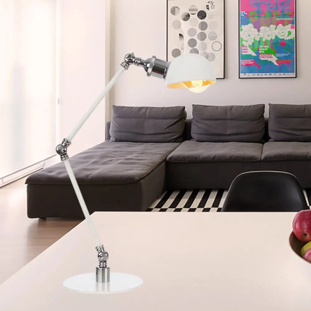 metal table lamps with a matte black finish for a sleek appearancemetal table lamps with a matte black finish for a sleek appearanceDome Study Room Reading Lamp Metal 4"/8.5" Wide 1 Light Industrial Stylish Desk Lighting in White, 8"+8"/8"+8"+8" Length Arm metal table lamps with a matte black finish for a sleek appearancemetal table lamps with a matte black finish for a sleek appearanceDome Study Room Reading Lamp Metal 4"/8.5" Wide 1 Light Industrial Stylish Desk Lighting in White, 8"+8"/8"+8"+8" Length Arm