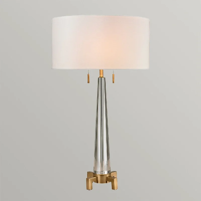 asian inspired table lamps with bamboo accents for a zen atmosphereasian inspired table lamps with bamboo accents for a zen atmosphereEva Home Two Light Table Lamp Bedford Aged Brass - Exact Size