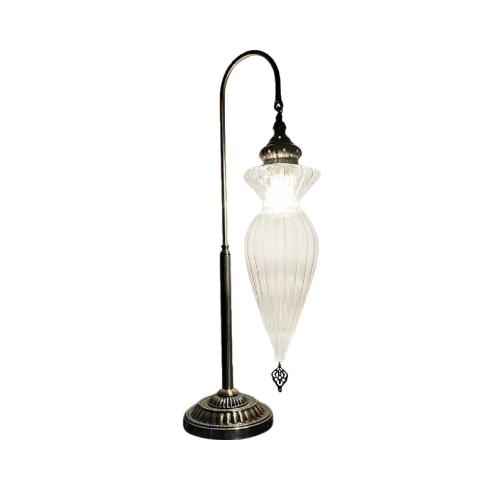 gothic style table lamps with dark finishes for a mysterious lookgothic style table lamps with dark finishes for a mysterious lookPrismatic Glass Bronze Nightstand Lamp - Art Deco Gourd/Fish Bedroom Night Light