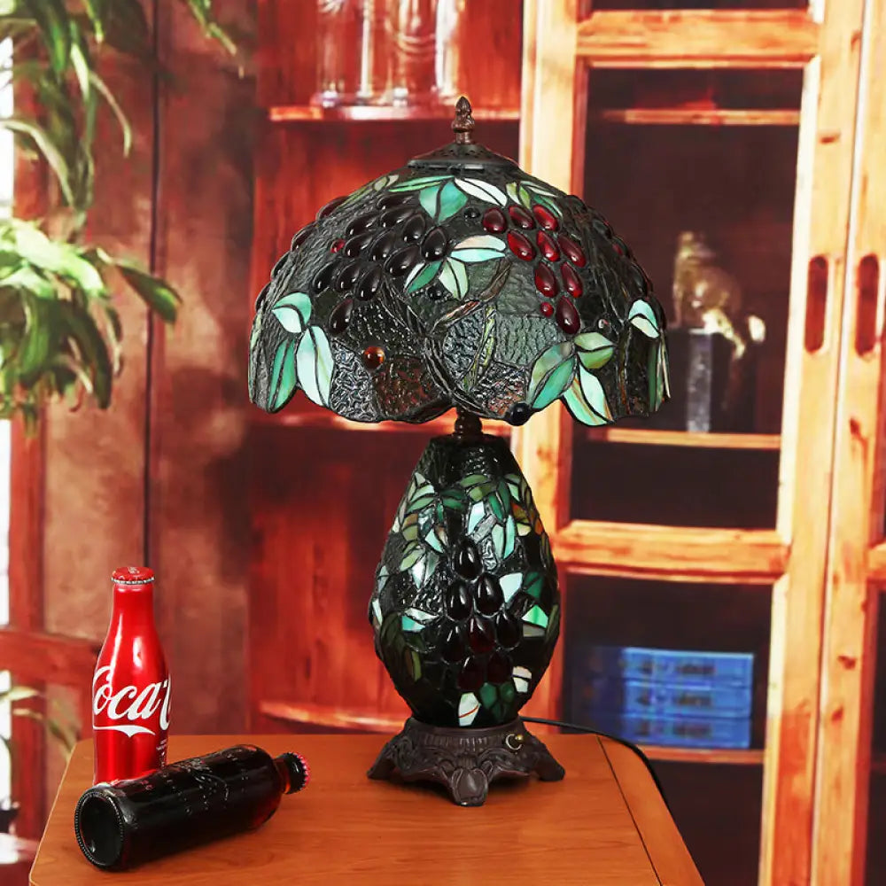 marble table lamps with a luxurious veined pattern for high end decormarble table lamps with a luxurious veined pattern for high end decorGrape-Pattern Tiffany Stained Glass Night Lamp with 2 Bulbs - Blackish Green Table Lighting
