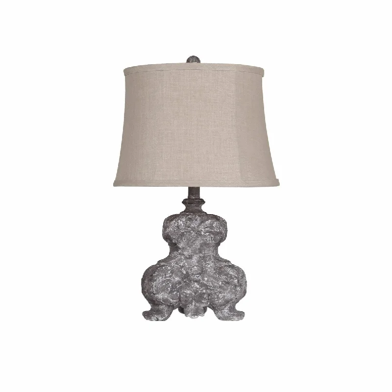fabric table lamps with a linen shade for a relaxed and breathable lookfabric table lamps with a linen shade for a relaxed and breathable lookGrey Sculptural Table Lamp with Linen Shade