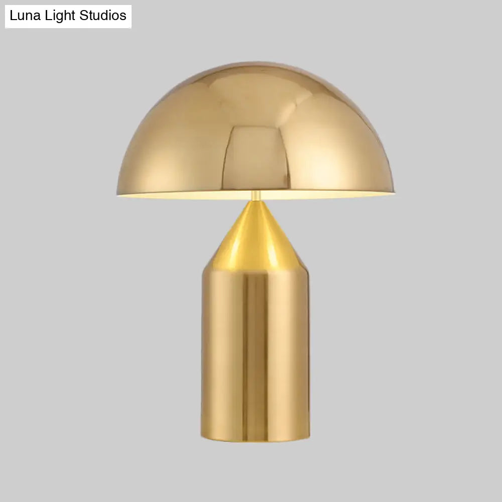 industrial style table lamps with exposed bulbs for loft apartmentsindustrial style table lamps with exposed bulbs for loft apartmentsContemporary Gold Metal Hemisphere Nightstand Lamp - 10"/15" Wide, 3 Adjustable Reading Light Heads