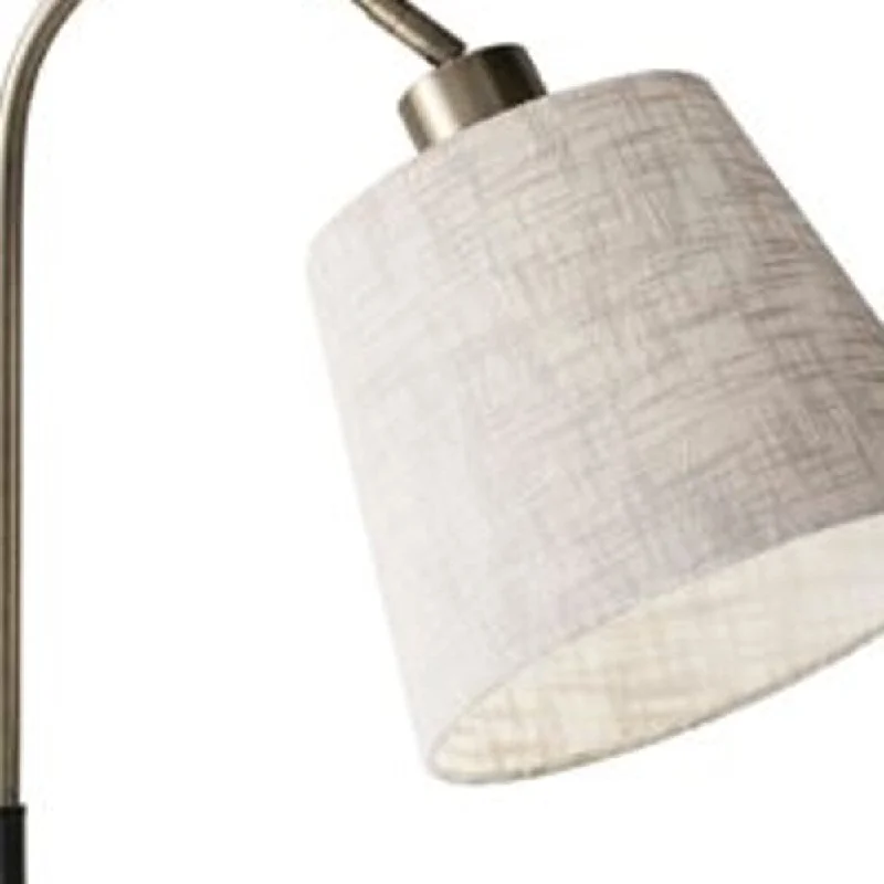 rustic farmhouse table lamps for cozy kitchensrustic farmhouse table lamps for cozy kitchensHomeRoots 21" Natural Brown Metal Desk Table Lamp With White Shade - 7