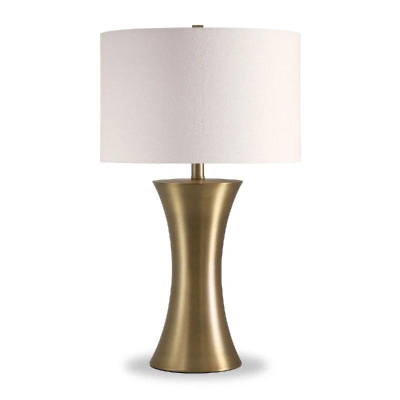 crystal table lamps with dazzling prisms for a glamorous effectcrystal table lamps with dazzling prisms for a glamorous effectHomeRoots 24" Antiqued Brass Metal Table Lamp With White Drum Shade - 15