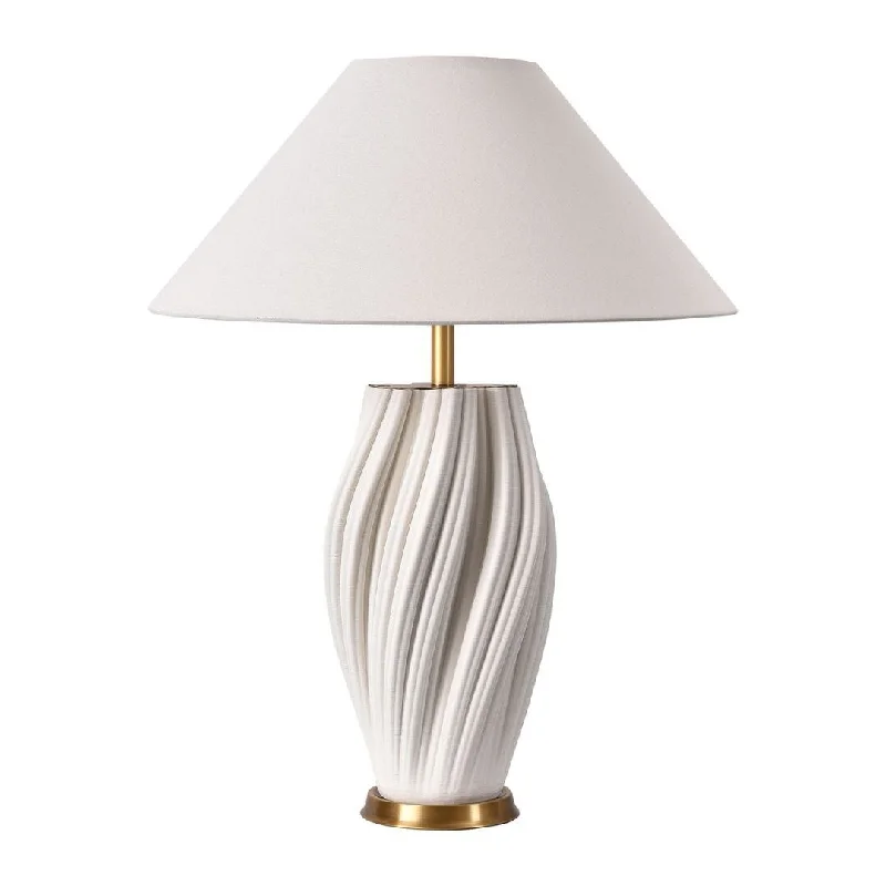 crystal table lamps with dazzling prisms for a glamorous effectcrystal table lamps with dazzling prisms for a glamorous effectHomeRoots Set of Two 24" White Ceramic Bedside Table Lamps With White Empire Shade - 18.89