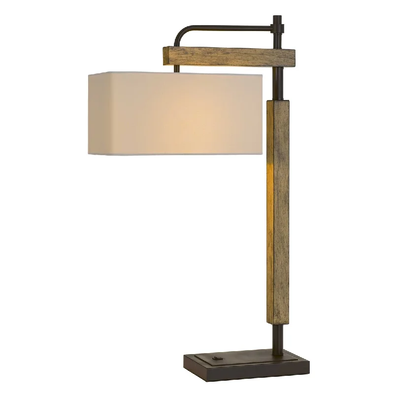 crystal table lamps with dazzling prisms for a glamorous effectcrystal table lamps with dazzling prisms for a glamorous effectHomeRoots32" Bronze Metal Desk Table Lamp With White Square Shade - 8.5
