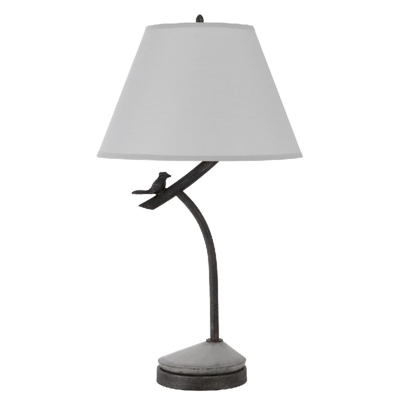 art deco table lamps with geometric shapes for a retro touchart deco table lamps with geometric shapes for a retro touchHomeRoots33" Charcoal Metal Table Lamp With Gray Empire Shade - 18