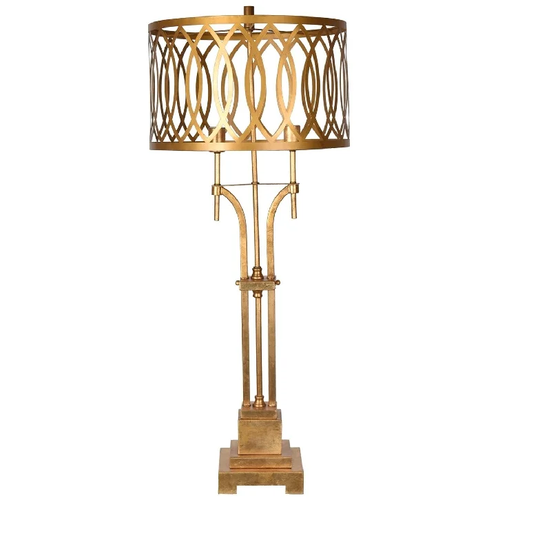 wooden table lamps with natural grain for a warm and organic feelwooden table lamps with natural grain for a warm and organic feelLaurel Gold Leaf 43-inch Table Lamp - N/A