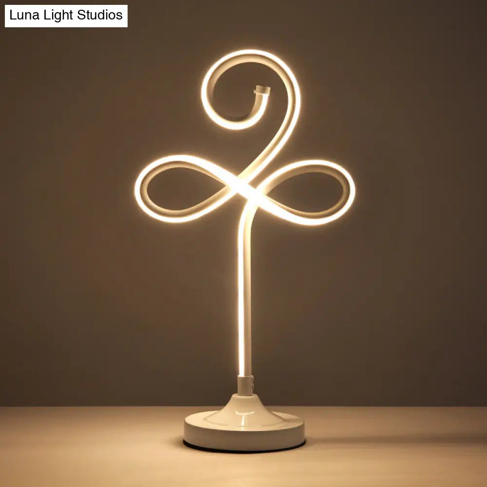 metal table lamps with a matte black finish for a sleek appearancemetal table lamps with a matte black finish for a sleek appearanceModern LED White Nightstand Lamp for Living Room with Twist Acrylic Shade, Warm/White Light