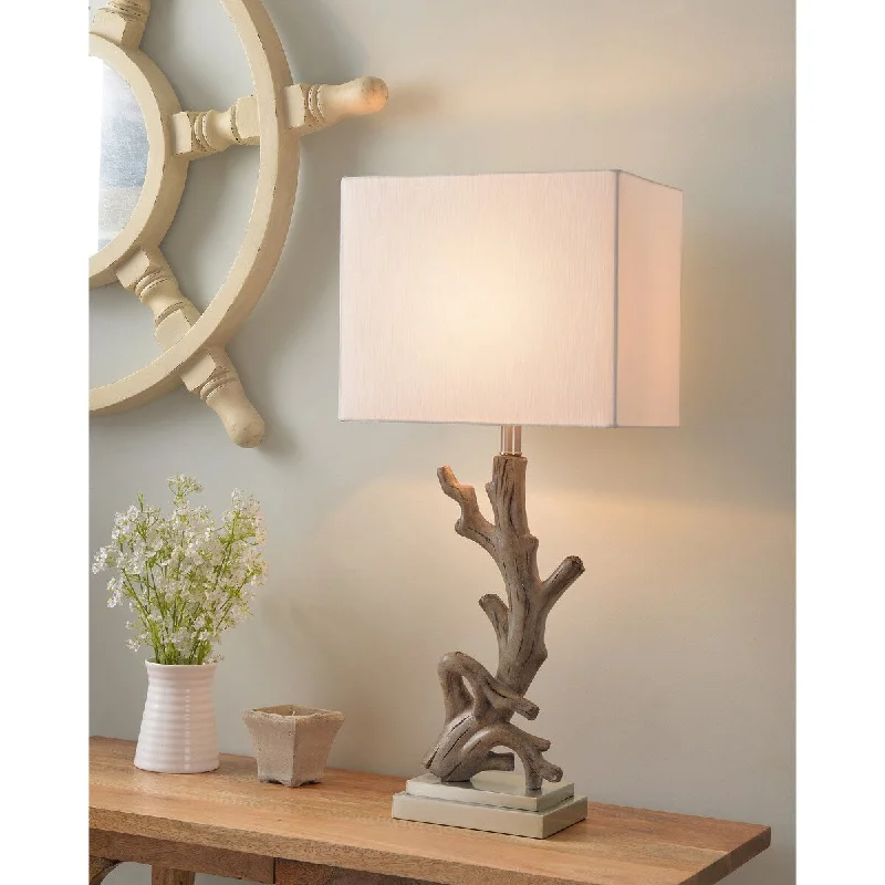 gothic style table lamps with dark finishes for a mysterious lookgothic style table lamps with dark finishes for a mysterious lookLuckett Driftwood and Brushed Steel Table Lamp