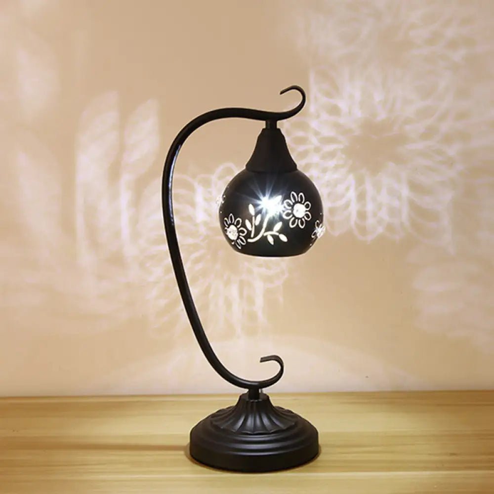 industrial style table lamps with exposed bulbs for loft apartmentsindustrial style table lamps with exposed bulbs for loft apartmentsMetal Orb Night Light: Minimalist LED Table Lamp with Elegant Hollow-Out Flower Design