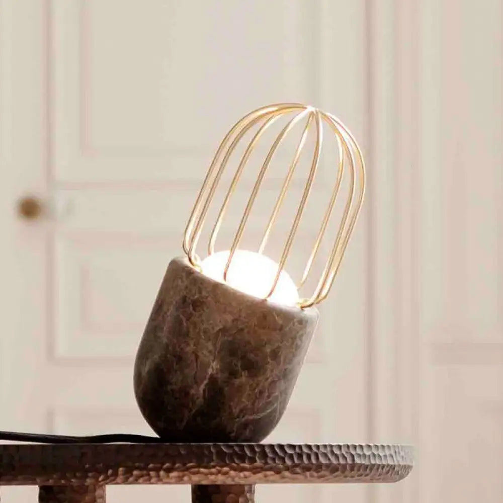industrial style table lamps with exposed bulbs for loft apartmentsindustrial style table lamps with exposed bulbs for loft apartmentsModern Metal Pill Desk Light - Brown Task Lamp with White Glass Shade