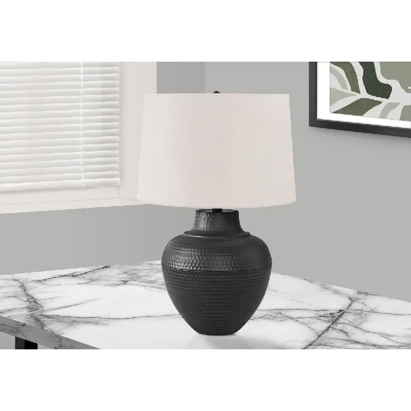 asian inspired table lamps with bamboo accents for a zen atmosphereasian inspired table lamps with bamboo accents for a zen atmosphereMonarch Specialties 26"h Table Lamp Black Metal Ivory Transitional - 25.75