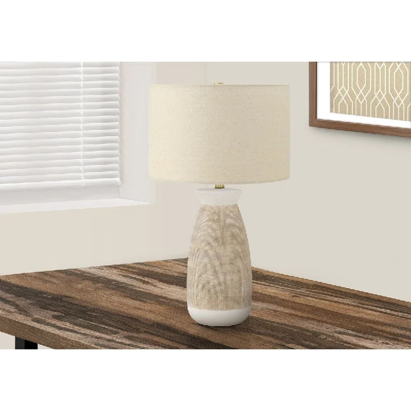 mid century modern table lamps with iconic designs for a stylish studymid century modern table lamps with iconic designs for a stylish studyMonarch Specialties 27"h Table Lamp Cream Ceramic Beige Shade - 26.5