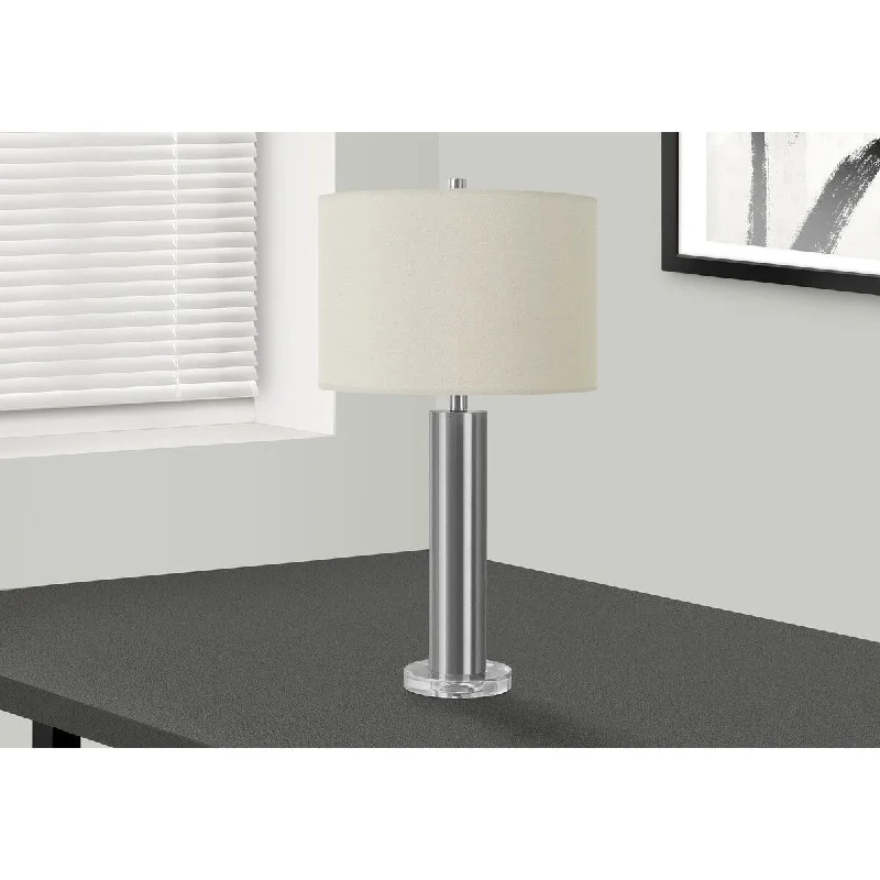 industrial style table lamps with exposed bulbs for loft apartmentsindustrial style table lamps with exposed bulbs for loft apartmentsMonarch Specialties 28"h Table Lamp Nickel Metal Ivory Contemporary - 27.5