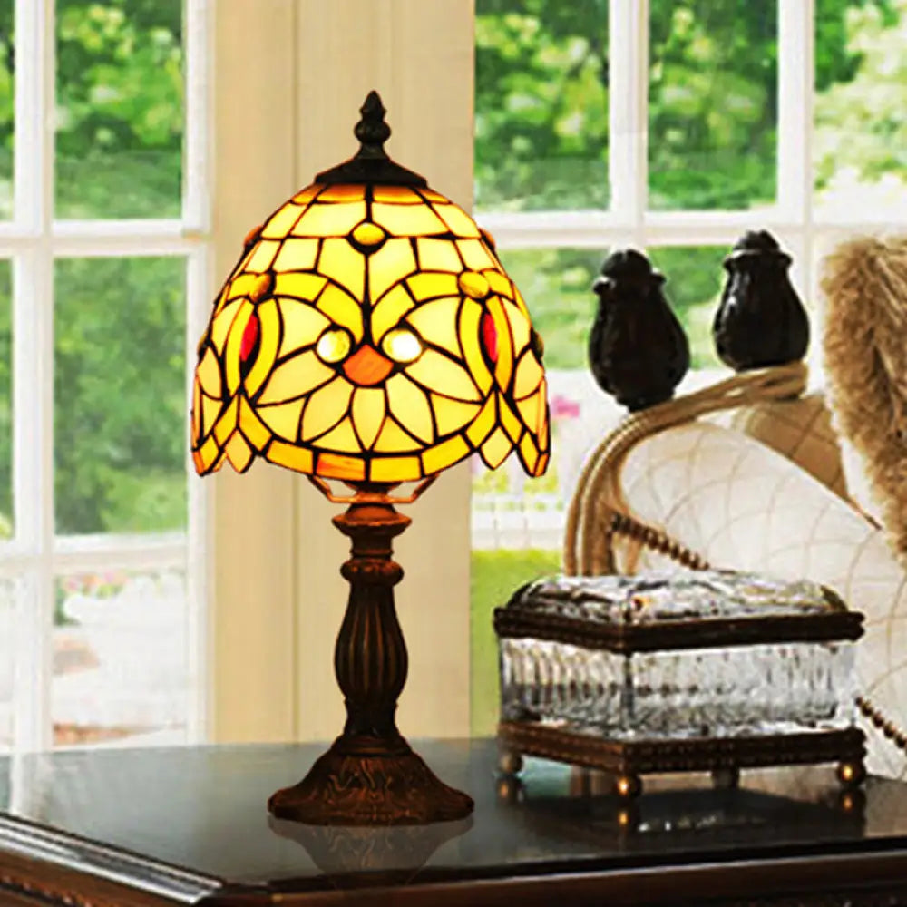 modern minimalist table lamps for contemporary living roomsmodern minimalist table lamps for contemporary living roomsPink Tiffany Style Stained Art Glass Dome Shaped Nightstand Lamp with Floral Pattern - 1 Head Table Lighting