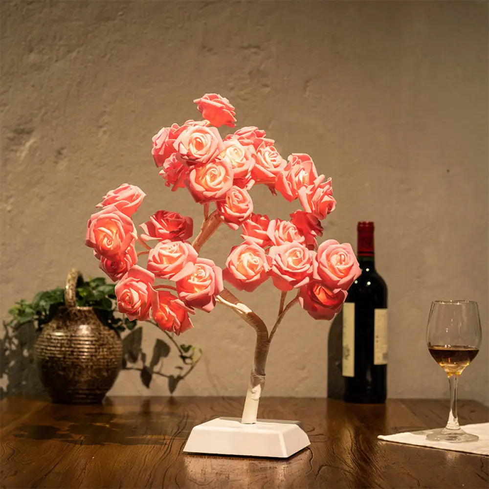 mid century modern table lamps with iconic designs for a stylish studymid century modern table lamps with iconic designs for a stylish studyArt Deco LED Pink Rose Table Night Lamp with Branch Design - Perfect for Restaurants
