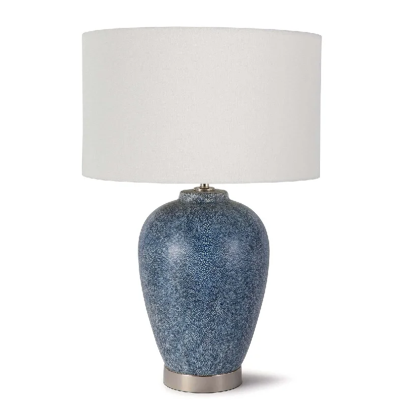bohemian table lamps with colorful patterns for eclectic bedroomsbohemian table lamps with colorful patterns for eclectic bedroomsRegina Andrew 13-1266IND One Light Table Lamp Presley Indigo - One Size