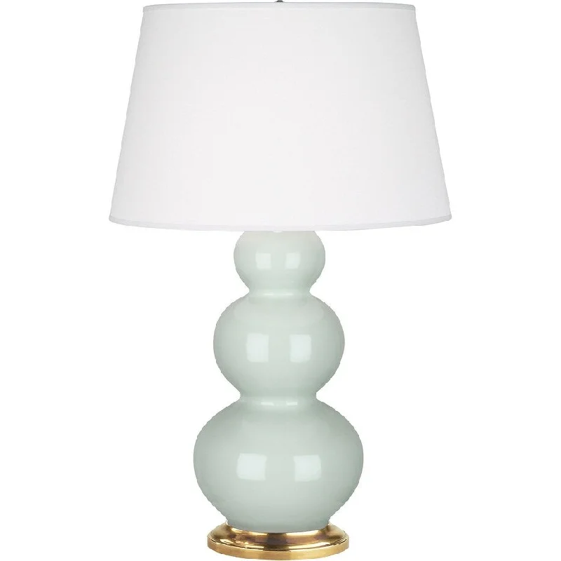 mid century modern table lamps with iconic designs for a stylish studymid century modern table lamps with iconic designs for a stylish studyRobert Abbey 369X One Light Table Lamp Triple Gourd Celadon Glazed Cer - Exact Size