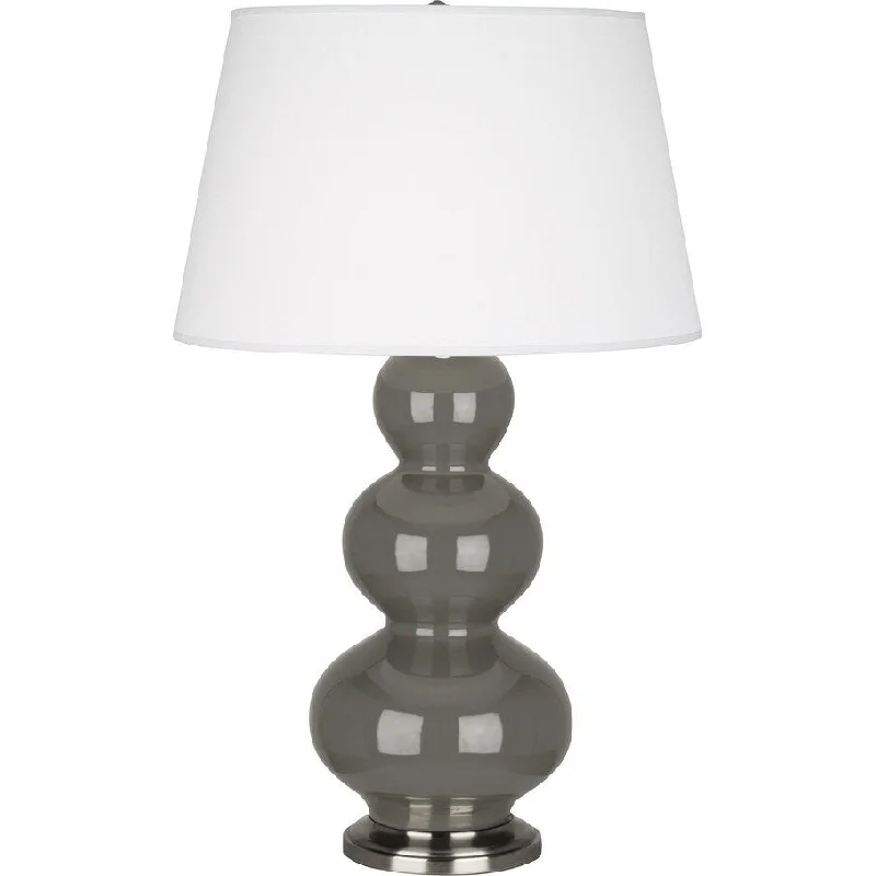 coastal style table lamps with nautical elements for beach housescoastal style table lamps with nautical elements for beach housesRobert Abbey CR42X One Light Table Lamp Triple Gourd Ash Glazed Cerami - Exact Size