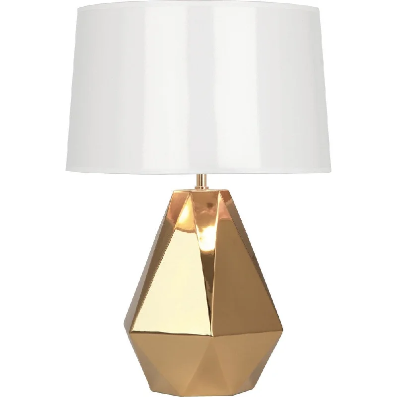 leather table lamps with a distressed texture for a rugged charmleather table lamps with a distressed texture for a rugged charmRobert Abbey G930 One Light Table Lamp Delta Polished Gold Glazed Ceramic - One Size